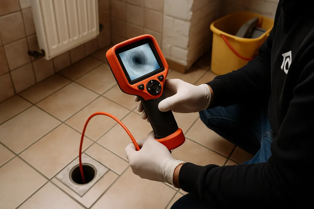 Inspection caméra d'une canalisation par Rimas Services